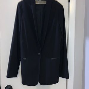 VINCE. - Tuxedo Blazer black with covered buttons-SIZE 10